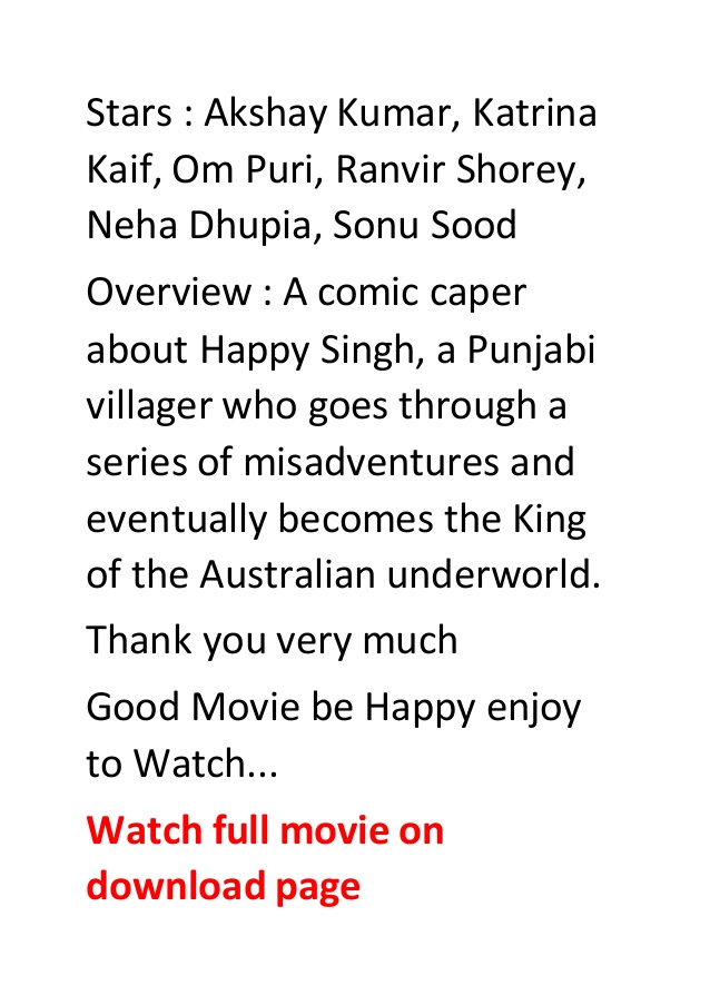 Singh Is King Full Movie Hd 1080p Blu Ray